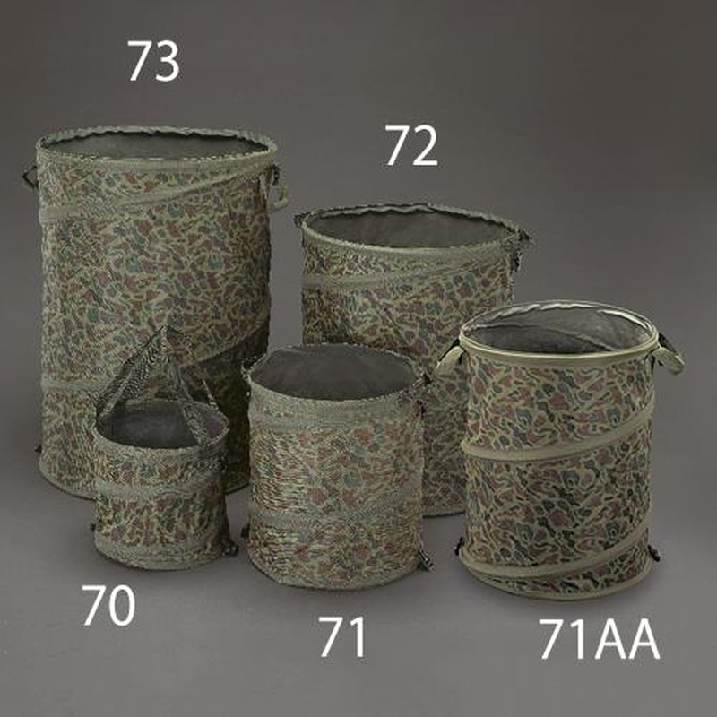 エスコ EA925M-71 φ400x450mm/56L自立型バケツ(フタ無/迷彩) 1個(ご注文単位1個)【直送品】