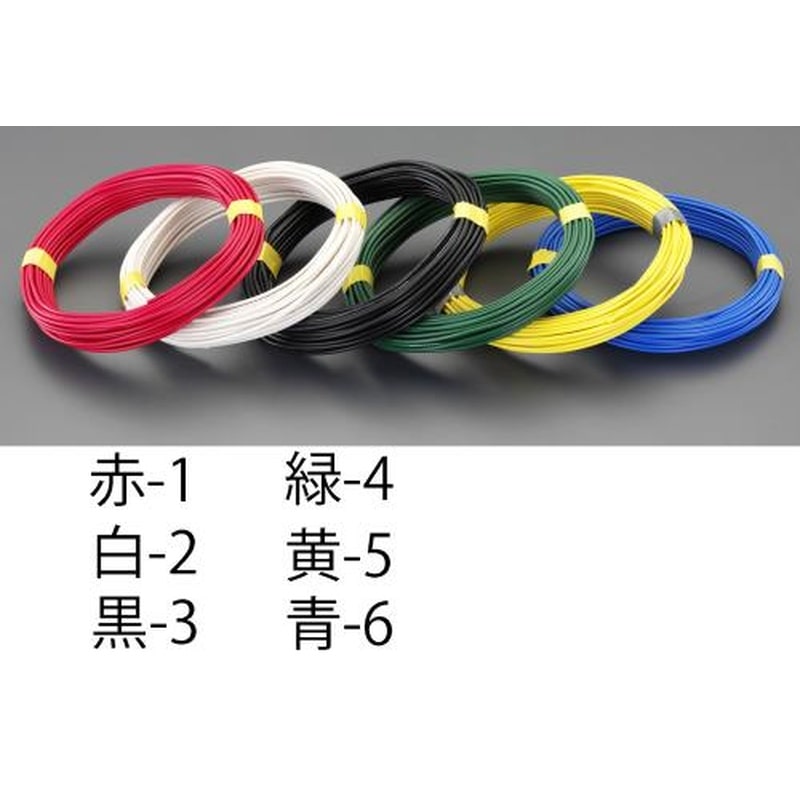 エスコ EA940AT-6 1.25m㎡x20mIV電線(撚線/青) 1個（ご注文単位1個）【直送品】