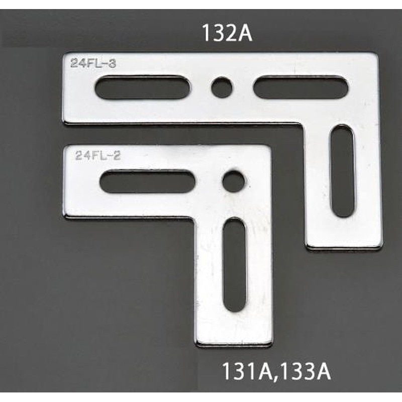 エスコ EA951EA-133A 43x90x90mmL型連結金具(スチール製) 1個（ご注文単位1個）【直送品】