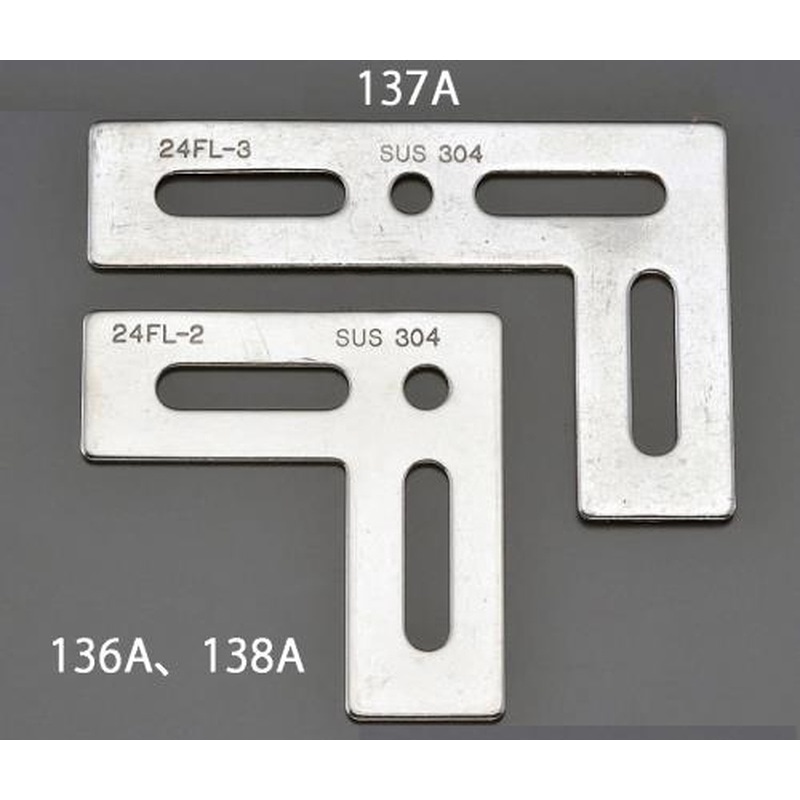 エスコ EA951EA-136A 24x65x65mmL型連結金具(ステンレス製) 1個（ご注文単位1個）【直送品】