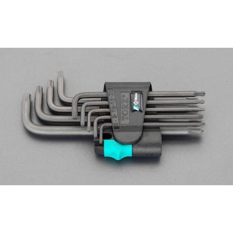 エスコ EA573TS-2 T8-T40/9本組［BallTorx]キーレンチ 1個（ご注文単位1個）【直送品】