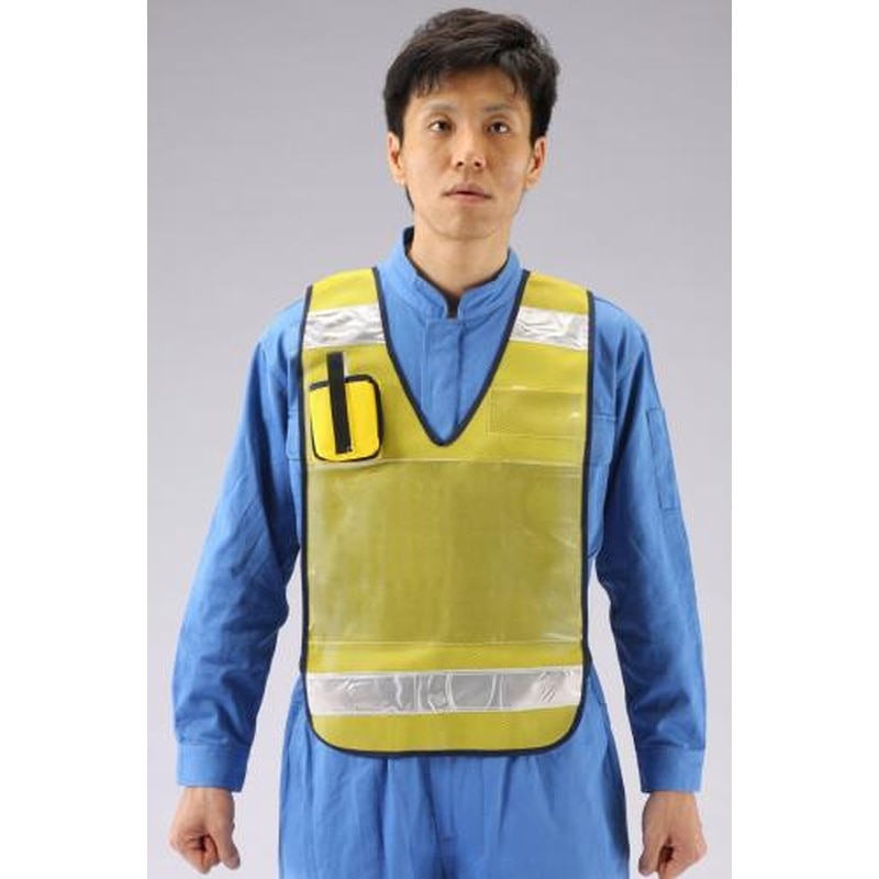 エスコ EA983R-231 防犯ベスト(黄) 1個（ご注文単位1個）【直送品】