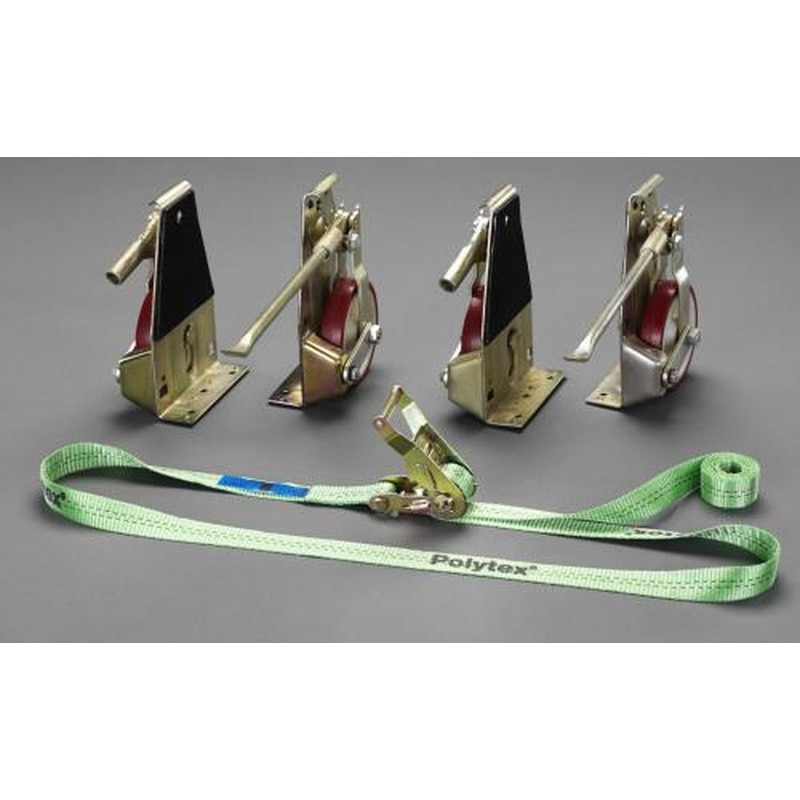 エスコ EA986D 2000kgリフティングローラーセット(荷締機付) 1個（ご注文単位1個）【直送品】