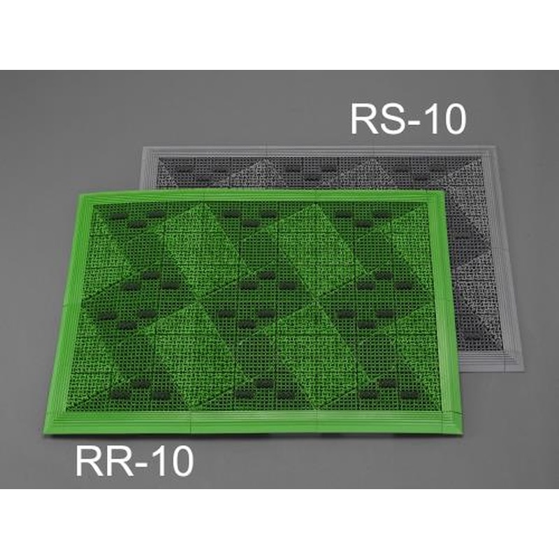 エスコ EA997RR-10 700x1000mm連結ブラシマット(グリーン/ふち付) 1個（ご注文単位1個）【直送品】