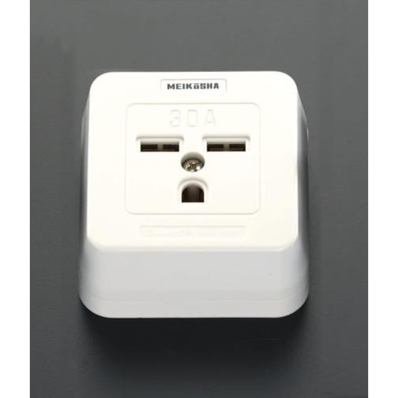 エスコ EA940B-14 AC250V/30A角型コンセント(接地2P) 1個(ご注文単位1個)【直送品】