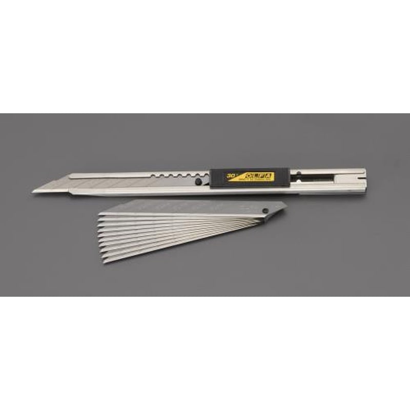 エスコ EA589CE-12 132mmカッターナイフ(替刃10枚付セット) 1個（ご注文単位1個）【直送品】