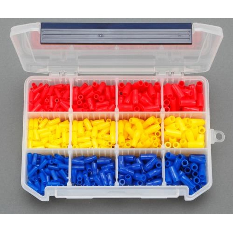 エスコ EA538LG-36 V-1.25~5.5絶縁キャップセット(圧着端子用) 1個(ご注文単位1個)【直送品】