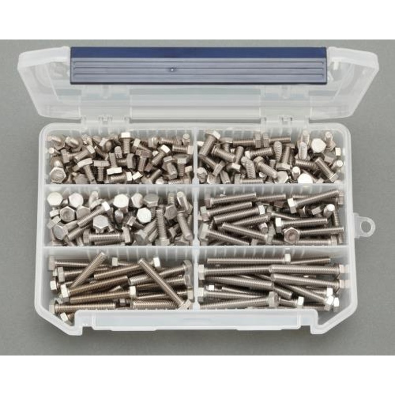 エスコ EA949L-16 M6六角ボルトセット(ステンレス製) 1個（ご注文単位1個）【直送品】