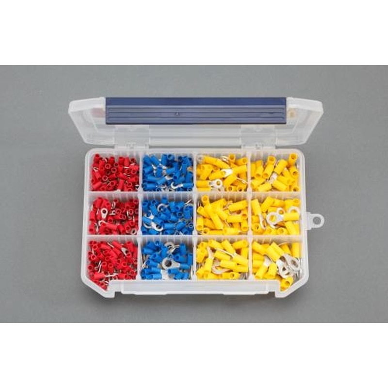 エスコ EA538LG-12 絶縁圧着端子セット 1個(ご注文単位1個)【直送品】