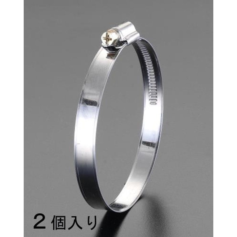 エスコ EA463HC-12 8-12mmホースクランプ(2個) 1個（ご注文単位1個）【直送品】
