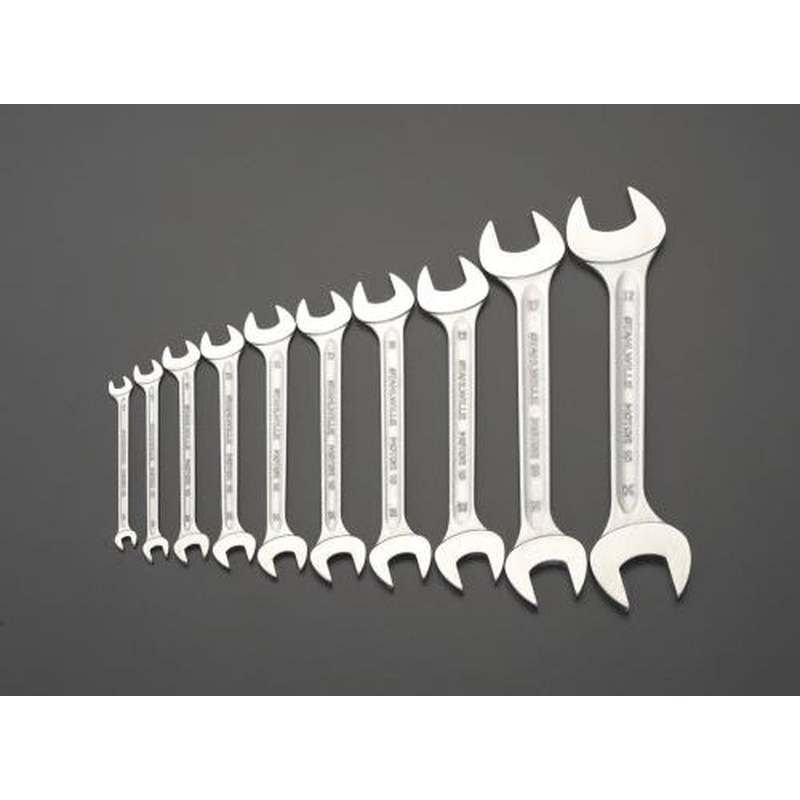 エスコ EA615K-1 8本組/6-22mm両口スパナ 1個（ご注文単位1個）【直送品】