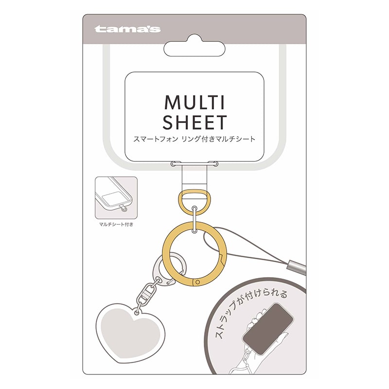 多摩電子工業 スマートフォン用リング付きマルチシート TP05 1個(ご注文単位1個)【直送品】