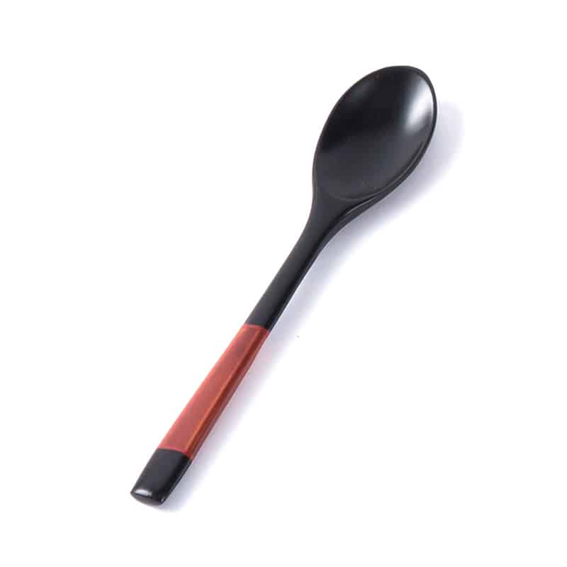 山下工芸 木製塗分コーヒースプーン 黒 26014470 1本（ご注文単位1本）【直送品】