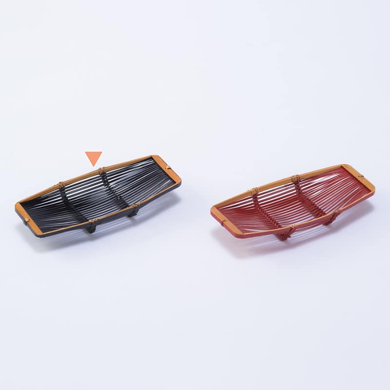 山下工芸 竹ヒゴオシボリ入 黒 34311000 1個（ご注文単位1個）【直送品】