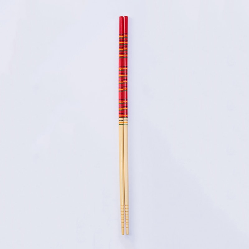 山下工芸 カブキ菜箸 小 スベリ止付 赤 27131002 1組（ご注文単位1組）【直送品】