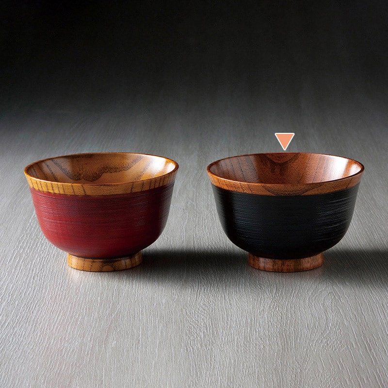 山下工芸 外さび刷毛目椀 黒 41013380 1個（ご注文単位1個）【直送品】