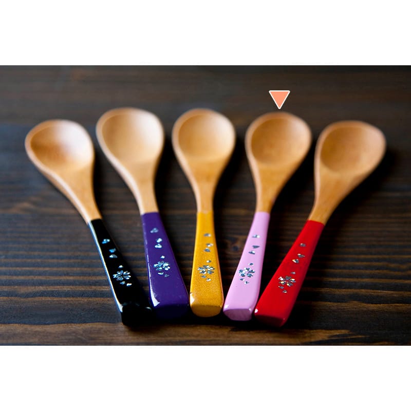 山下工芸 スプーン 花deco 小 ピンク 26017930 1本（ご注文単位1本）【直送品】