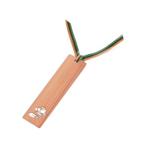 山下工芸 しおり 杉 ボタン 42040110 1枚（ご注文単位1枚）【直送品】