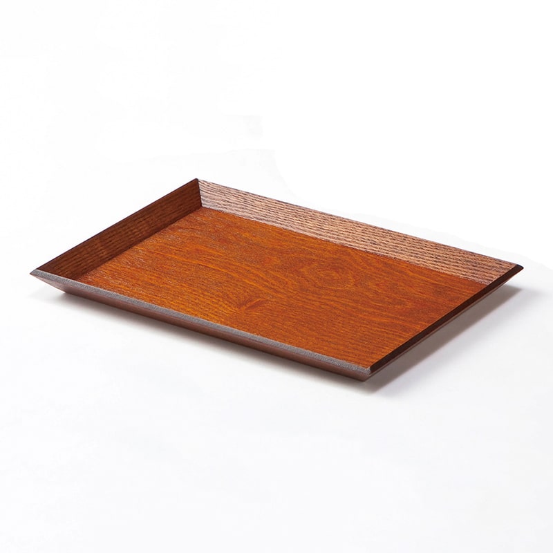 山下工芸 木製長角四方盆 23536000 1枚（ご注文単位1枚）【直送品】