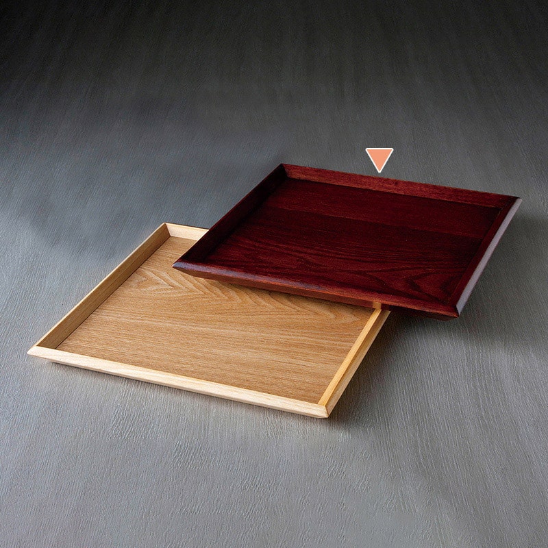 山下工芸 反型尺角盆 摺漆 23517000 1枚（ご注文単位1枚）【直送品】