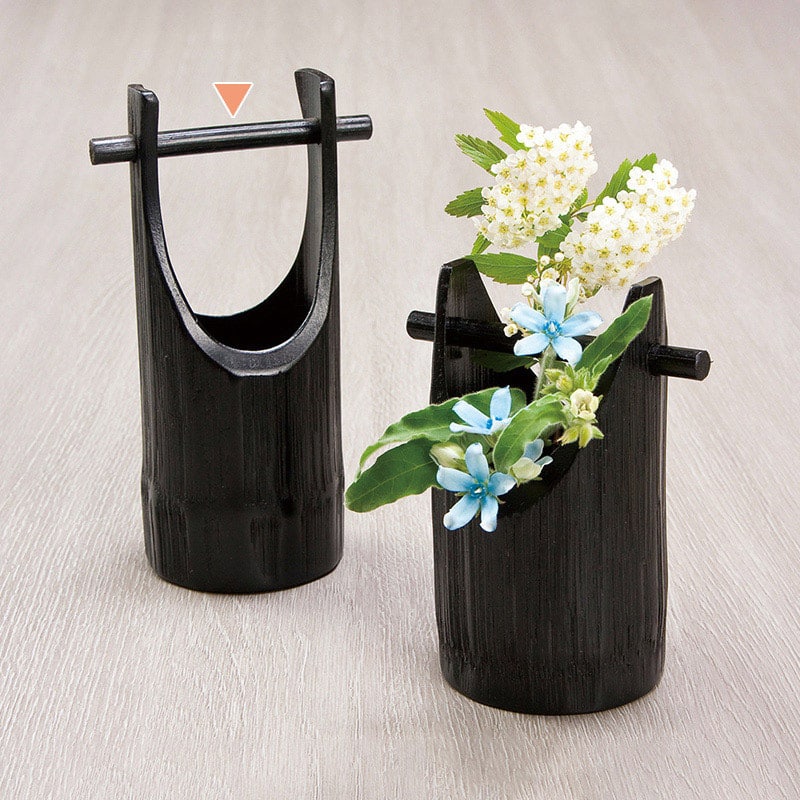 山下工芸 黒塗ミニハツリ手桶 42025540 1個（ご注文単位1個）【直送品】