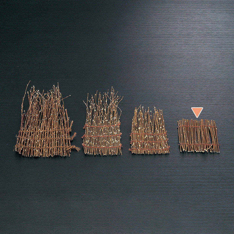 山下工芸 萩スダレ 松花堂 25542000 1枚（ご注文単位1枚）【直送品】