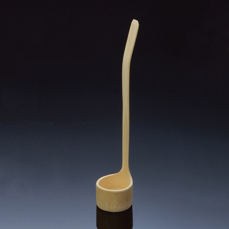 山下工芸 ロクロ縦ヒシャク 曲 中 A 26012590 1個（ご注文単位1個）【直送品】