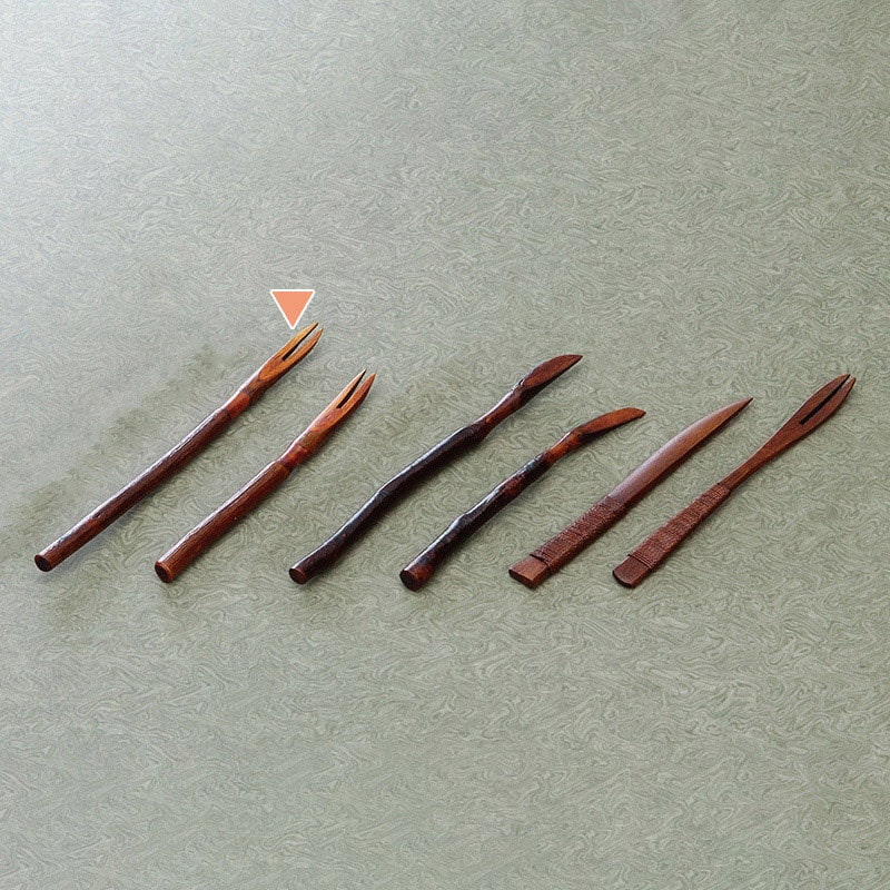山下工芸 桑小枝フォーク 中 26361000 1本（ご注文単位1本）【直送品】