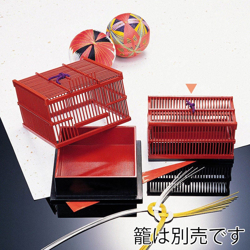 山下工芸 塗小町篭 角長用受皿 28587000 1個（ご注文単位1個）【直送品】