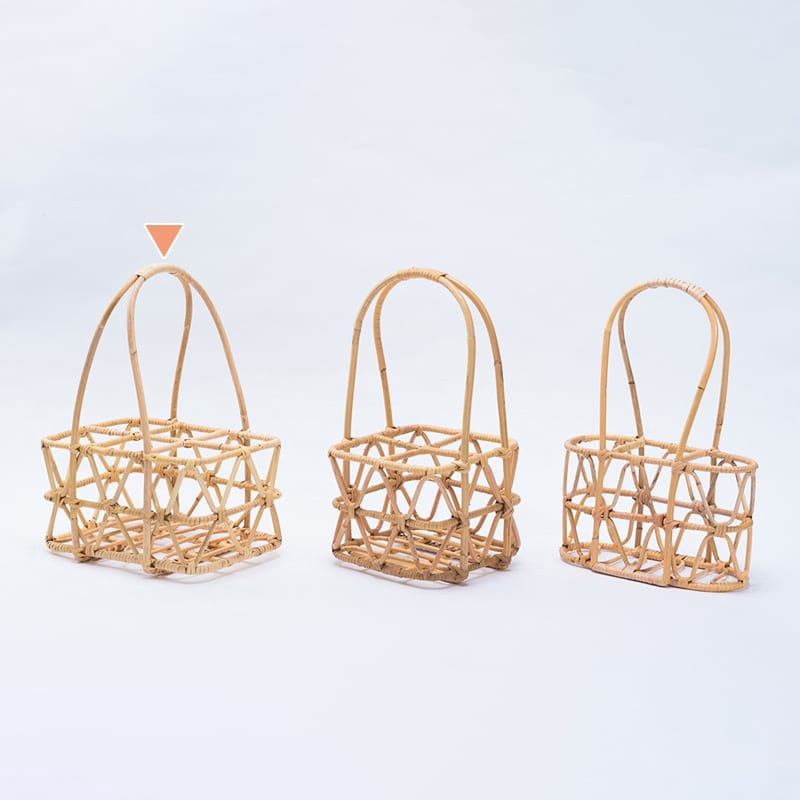 山下工芸 籐ビール運び 6本用 33143000 1個（ご注文単位1個）【直送品】