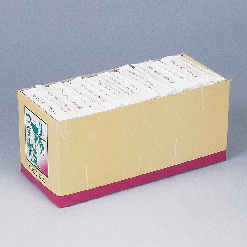 山下工芸 つま楊枝 袋入 英文 A 1000本入 39263000 1中箱（ご注文単位1中箱）【直送品】