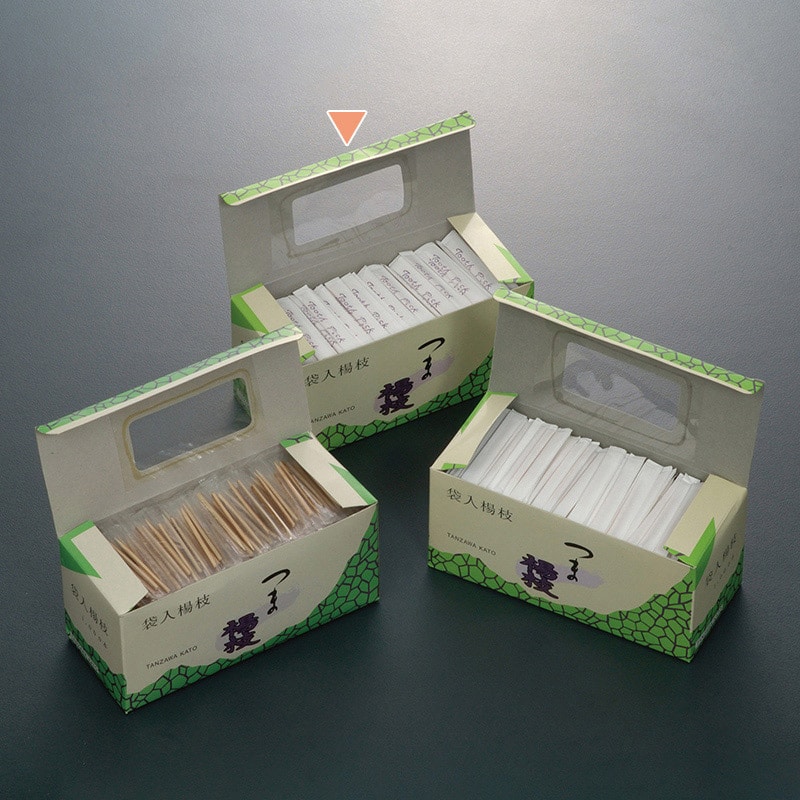 山下工芸 つま楊枝 袋入 英文 B 1000本入 39657000 1中箱（ご注文単位1中箱）【直送品】