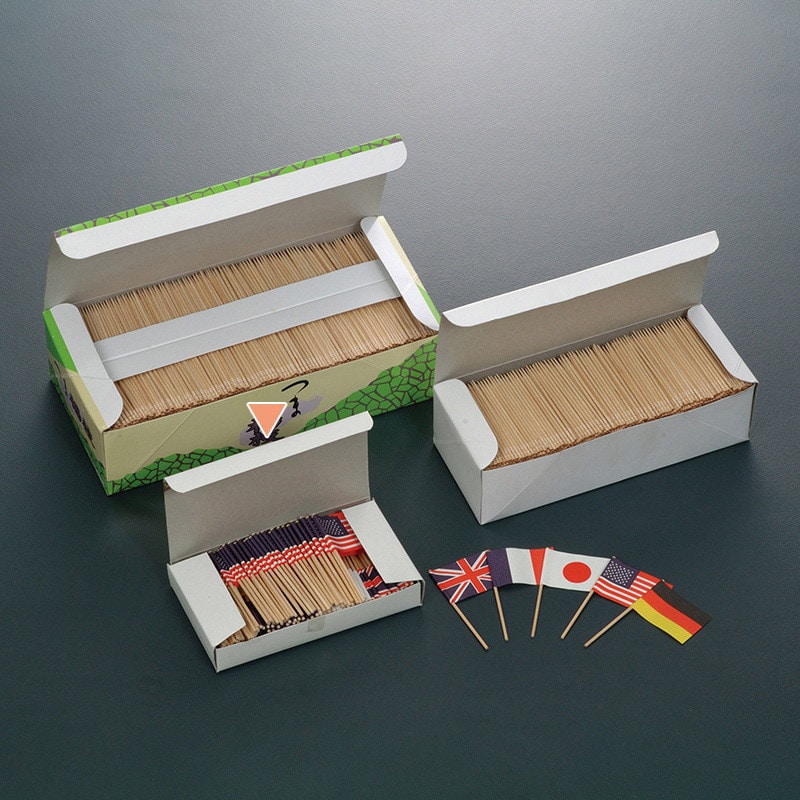 山下工芸 国旗楊枝 5か国×40本入 39661000 1中箱（ご注文単位1中箱）【直送品】