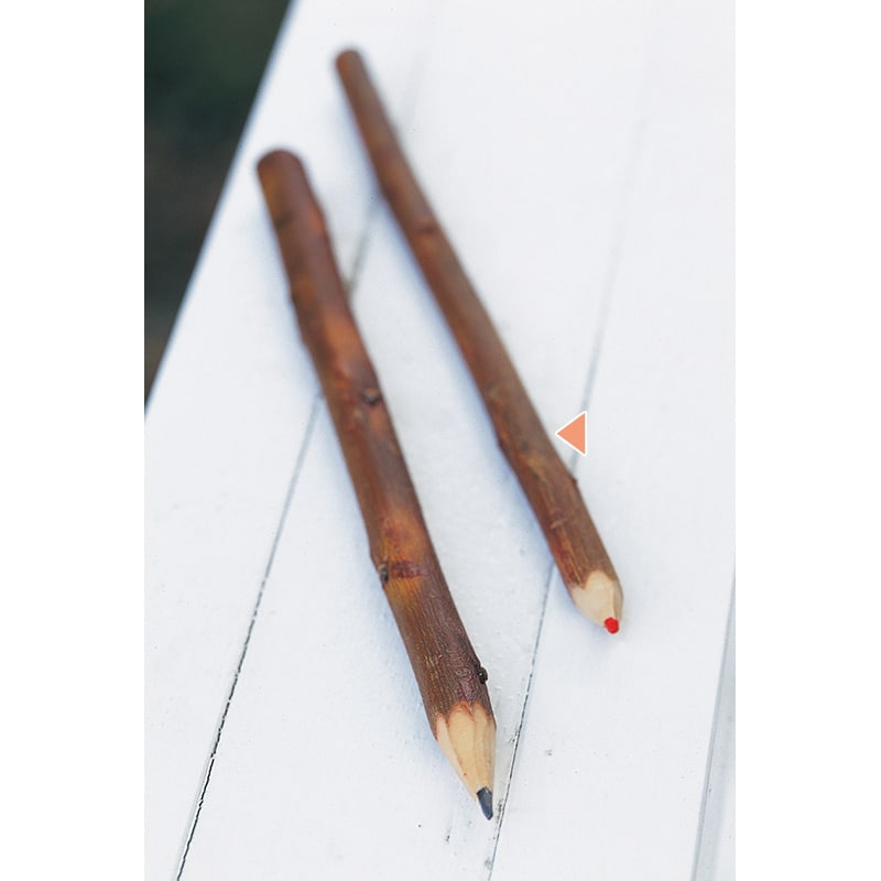 山下工芸 梅枝エンピツ 赤 42023150 1本（ご注文単位1本）【直送品】
