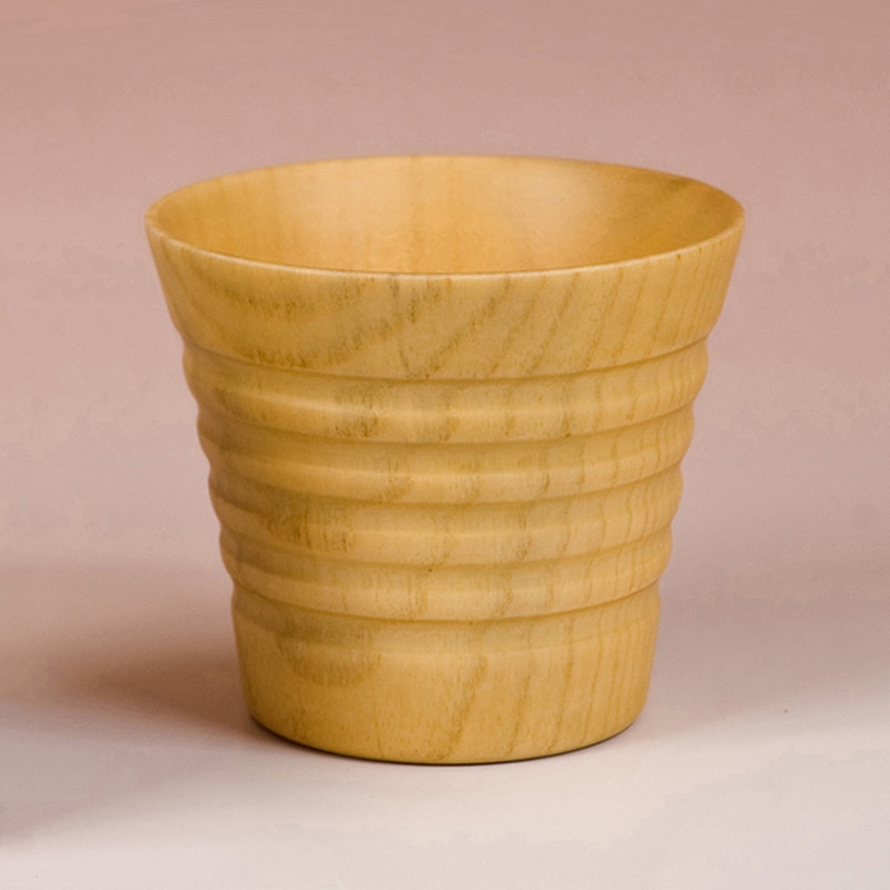 山下工芸 木製ラインカップ ナチュラル 41011520 1個（ご注文単位1個）【直送品】