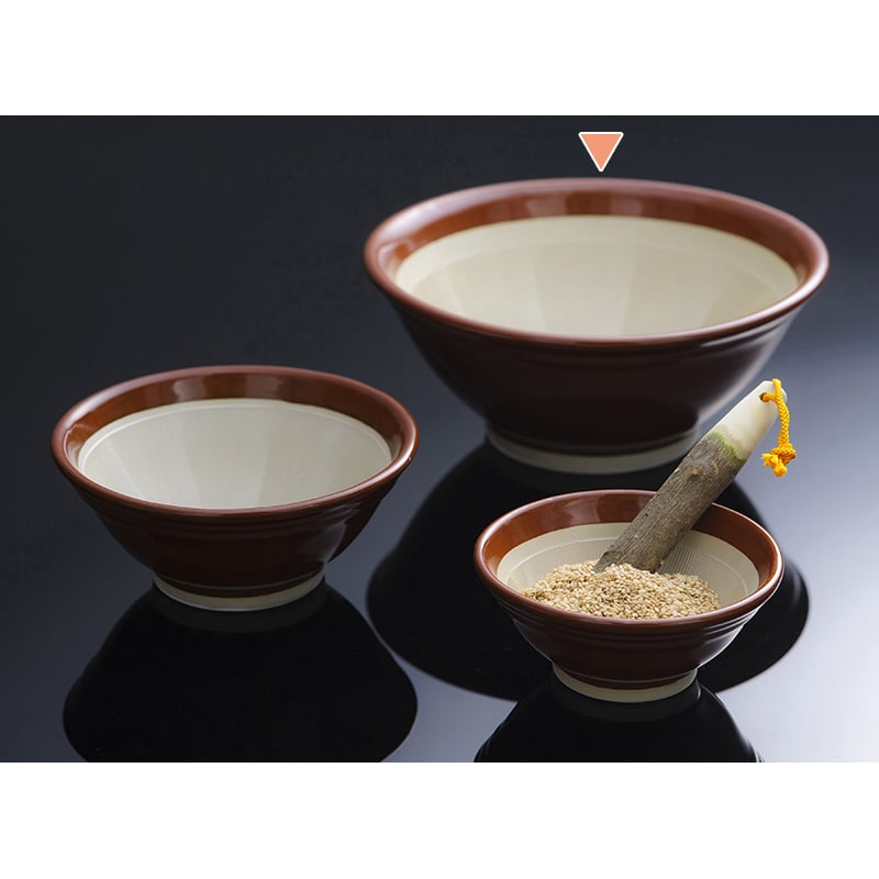 山下工芸 すり鉢 茶 7号 40575000 1個（ご注文単位1個）【直送品】