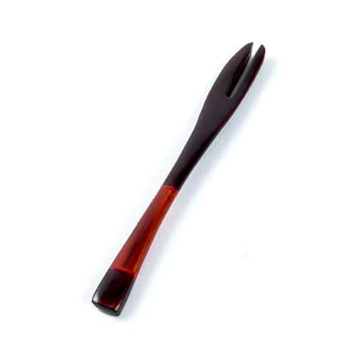 山下工芸 雅菓子フォーク 溜 26020830 1本（ご注文単位1本）【直送品】