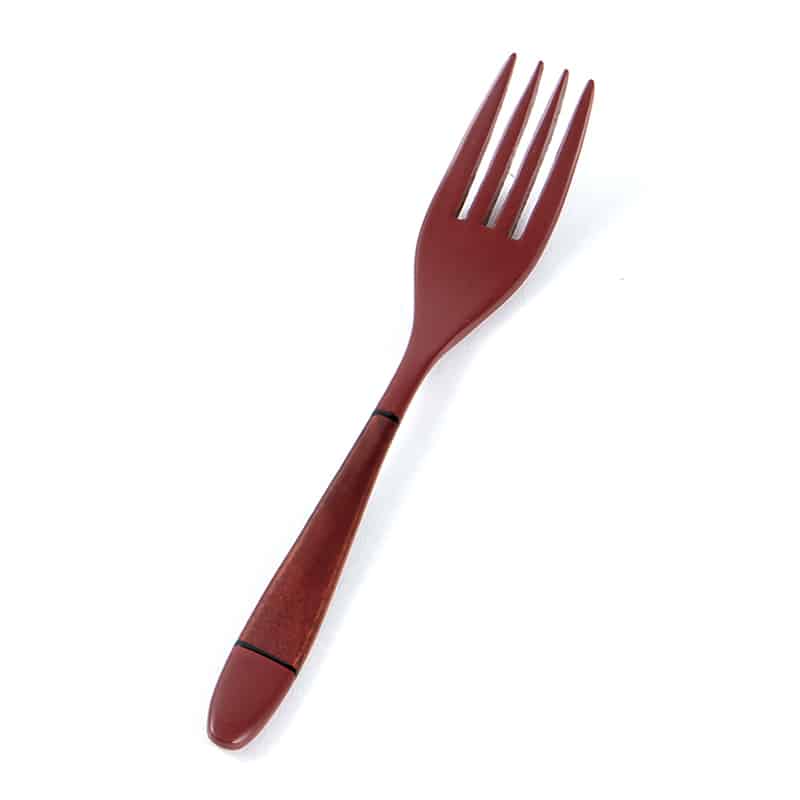 山下工芸 雅フォーク 朱 26020920 1本（ご注文単位1本）【直送品】