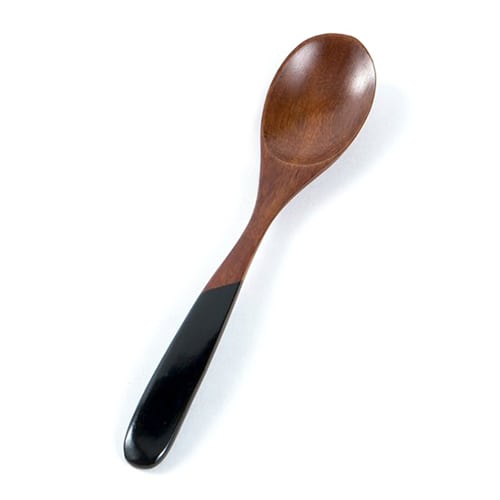 山下工芸 塗分カレースプーン 黒 26021500 1本（ご注文単位1本）【直送品】