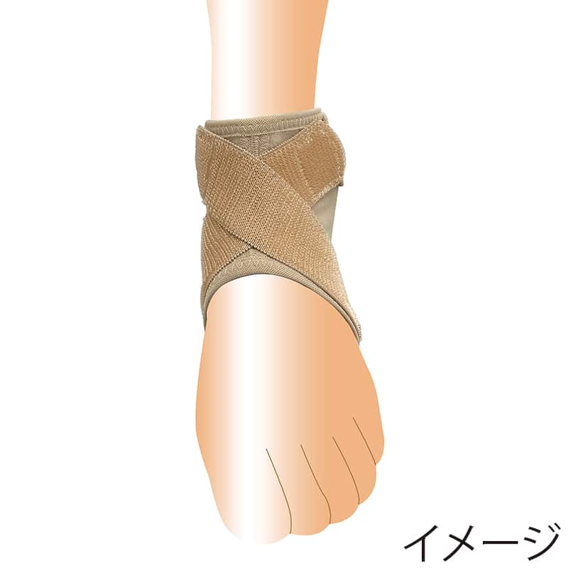 丸光産業 肌着感覚足首サポーター 2枚組 ベージュ L 101531 1組（ご注文単位1組）【直送品】