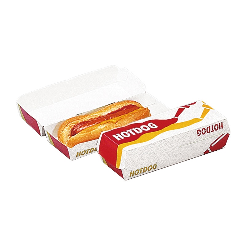 水野産業 ホットドックBOX 01328 250個/束(ご注文単位4束)【直送品】