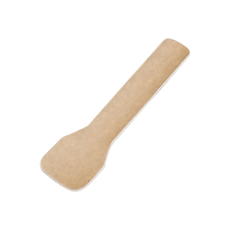 水野産業 紙デザートスプーン94　クラフト　バラ  00386 100個/束（ご注文単位40束）【直送品】