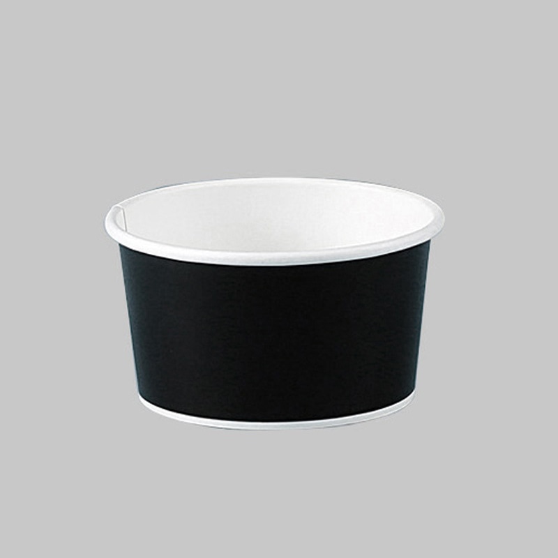 水野産業 アイス＆スープカップ　PLAラミ 12オンス　348ml 02617　ブラック 25個/束（ご注文単位20束）【直送品】