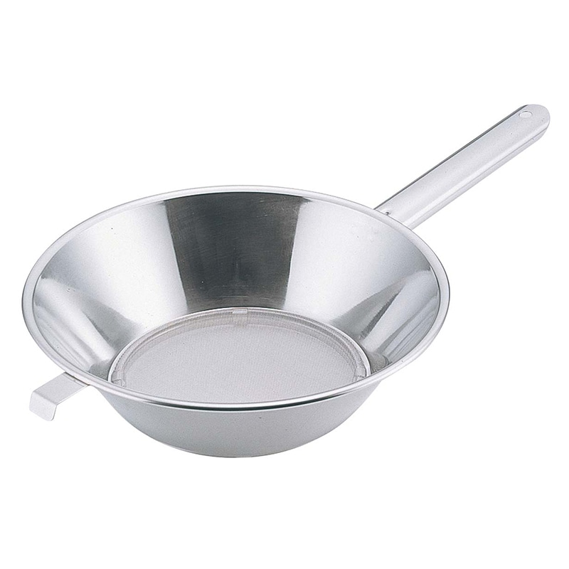 UK　18-8　片手ハンドル　パンチング 油こし　26.5cm  1個（ご注文単位1個）【直送品】