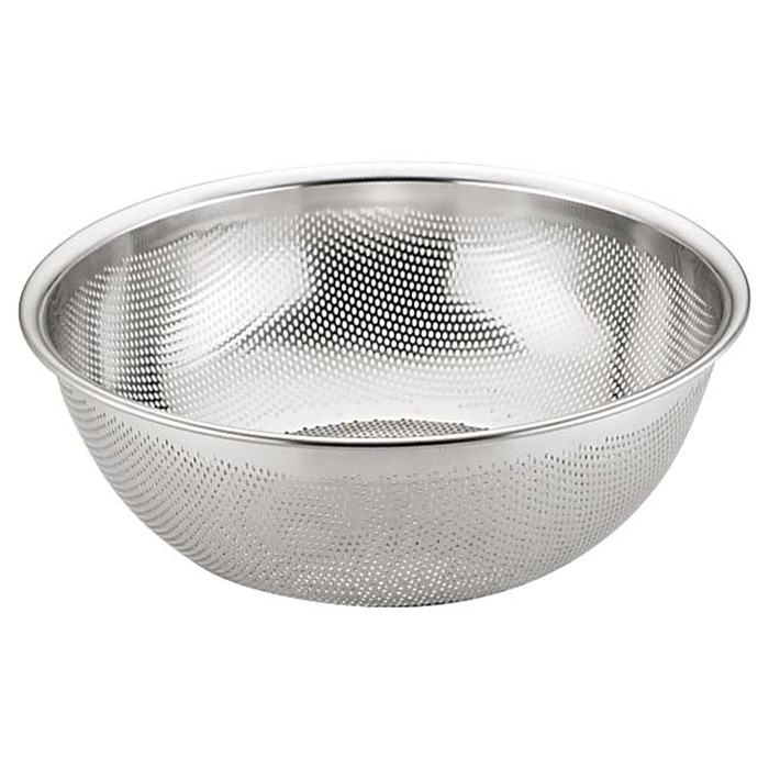 UK　18-8　HACCP　パンチング浅型ざる 40cm  1個（ご注文単位1個）【直送品】