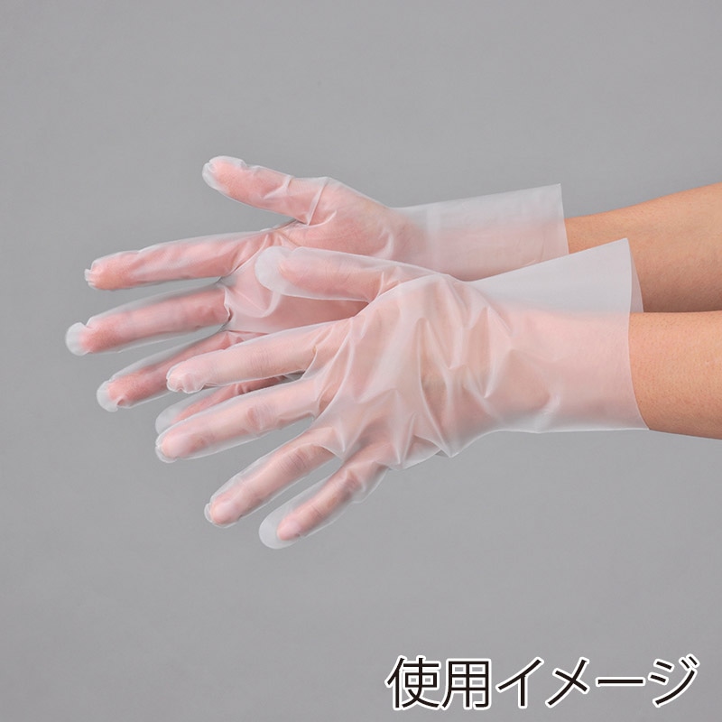 エブノ ポリ手袋 ポリグローブフィット M 箱入 305 半透明 100枚/箱(ご注文単位40箱)【直送品】