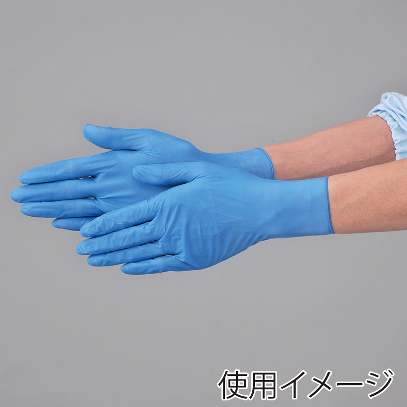 エブノ ディスポラテックスグローブ 粉付 箱入 M 452 ブルー 100枚/箱(ご注文単位20箱)【直送品】