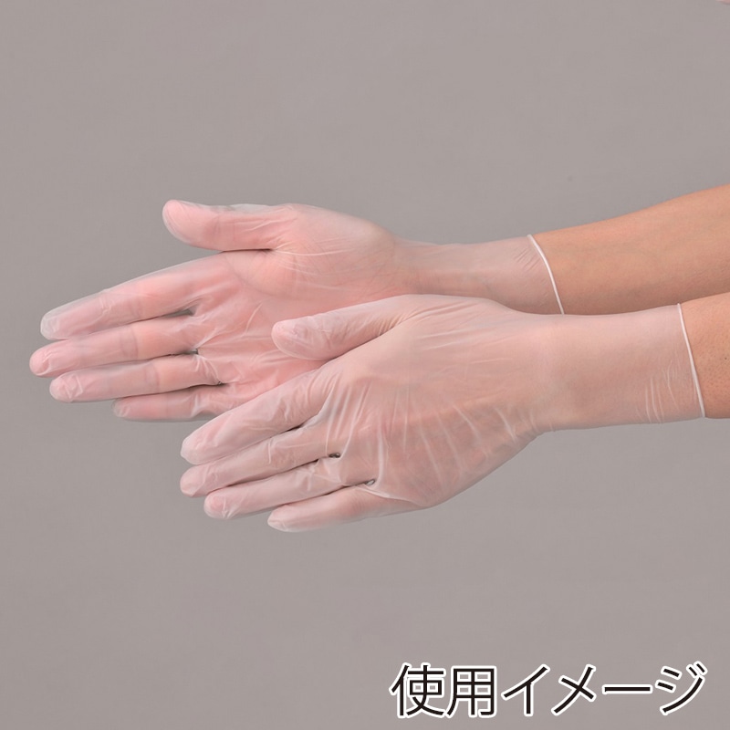 エブノ エブケアプラスチックグローブ 粉付 袋入 S 1001 半透明 100枚/袋(ご注文単位30袋)【直送品】