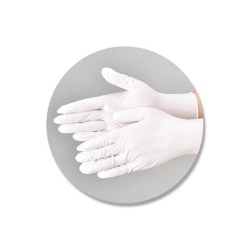 エブノ ニトリル手袋 ニトリルトライ4 パウダーフリー 箱入 Lサイズ 558 ホワイト 100枚/箱(ご注文単位30箱)【直送品】