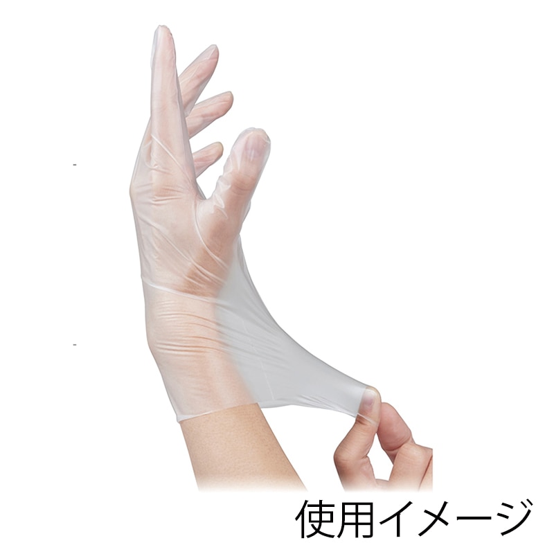 エブノ ポリ手袋 エブケアシルキーグローブ No.3061 半透明 箱入 L 140774 6000枚/箱(ご注文単位1箱)【直送品】